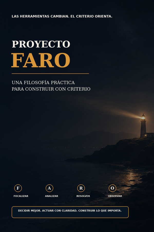 Portada original del ebook Proyecto FARO